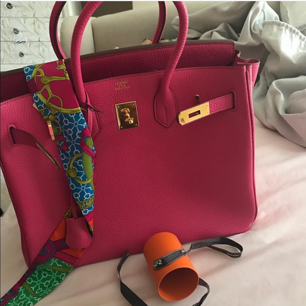 Hermes Hot Pink Birkin $18,000 Authentic
